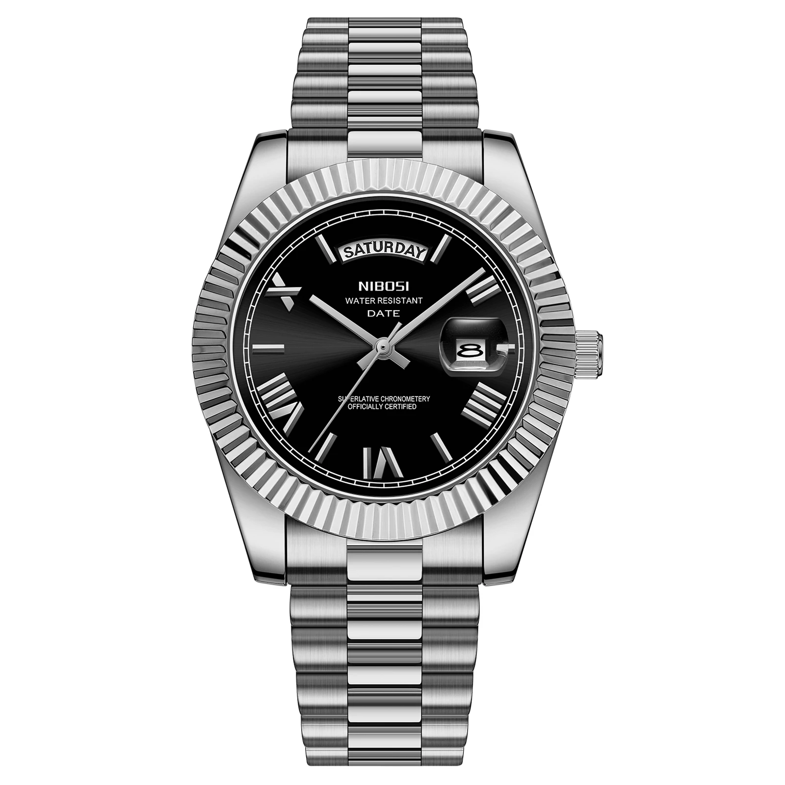 US Local Stock Fast Delivery NIBOSI 2628 Classic Waterproof Solid