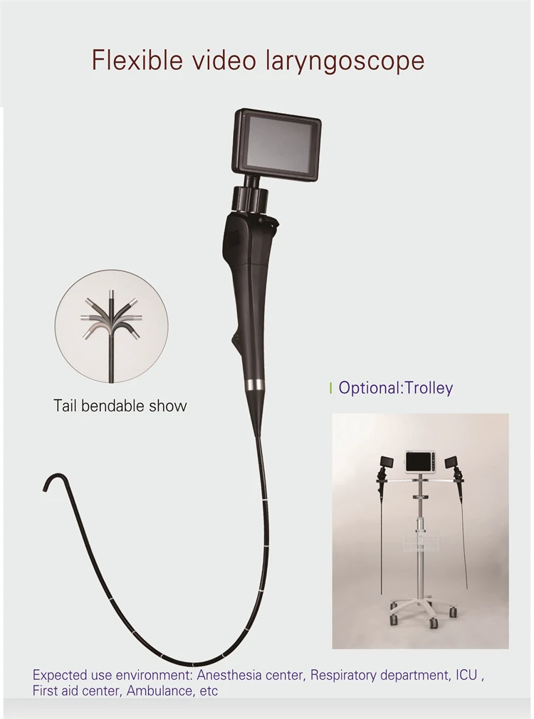 video laryngoscope with lcd