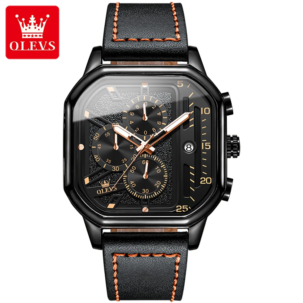 OLEVS 9950 Quartz Watch for Men Luxury Waterproof