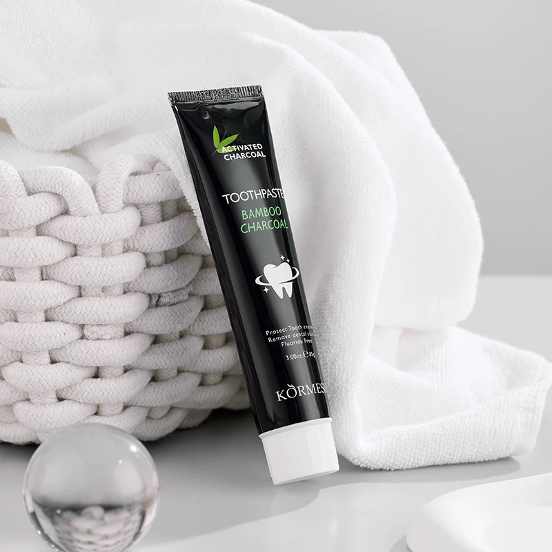 Private Label KORMESIC Bamboo Charcoal Toothpaste for Sensitive