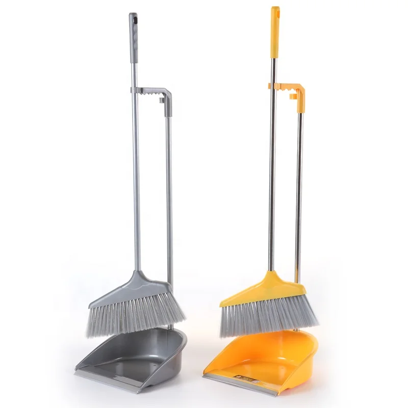 Eco-friendly Household Cleaning Long Handle Plastic Dustpan With Broom ...