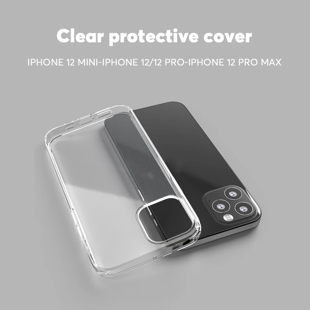 Soft Case For Iphone 12 Pro Anti Yellowing High Transparent Anti Shock