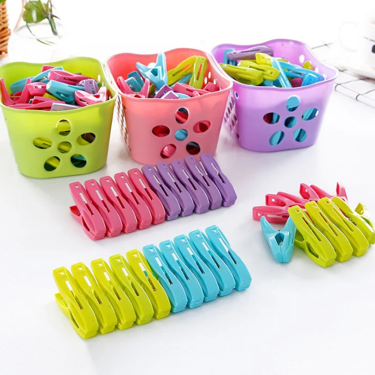 Strong Plastic Clothes Clips For Drying Heavy Duty Clothing Clamps 