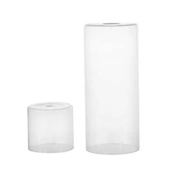 2022 Hot Sale High Quality Custom Clear Glass Shade Cylinder Glass Lamp Shade Indoor Replacement Glass Shade With Home Hotel