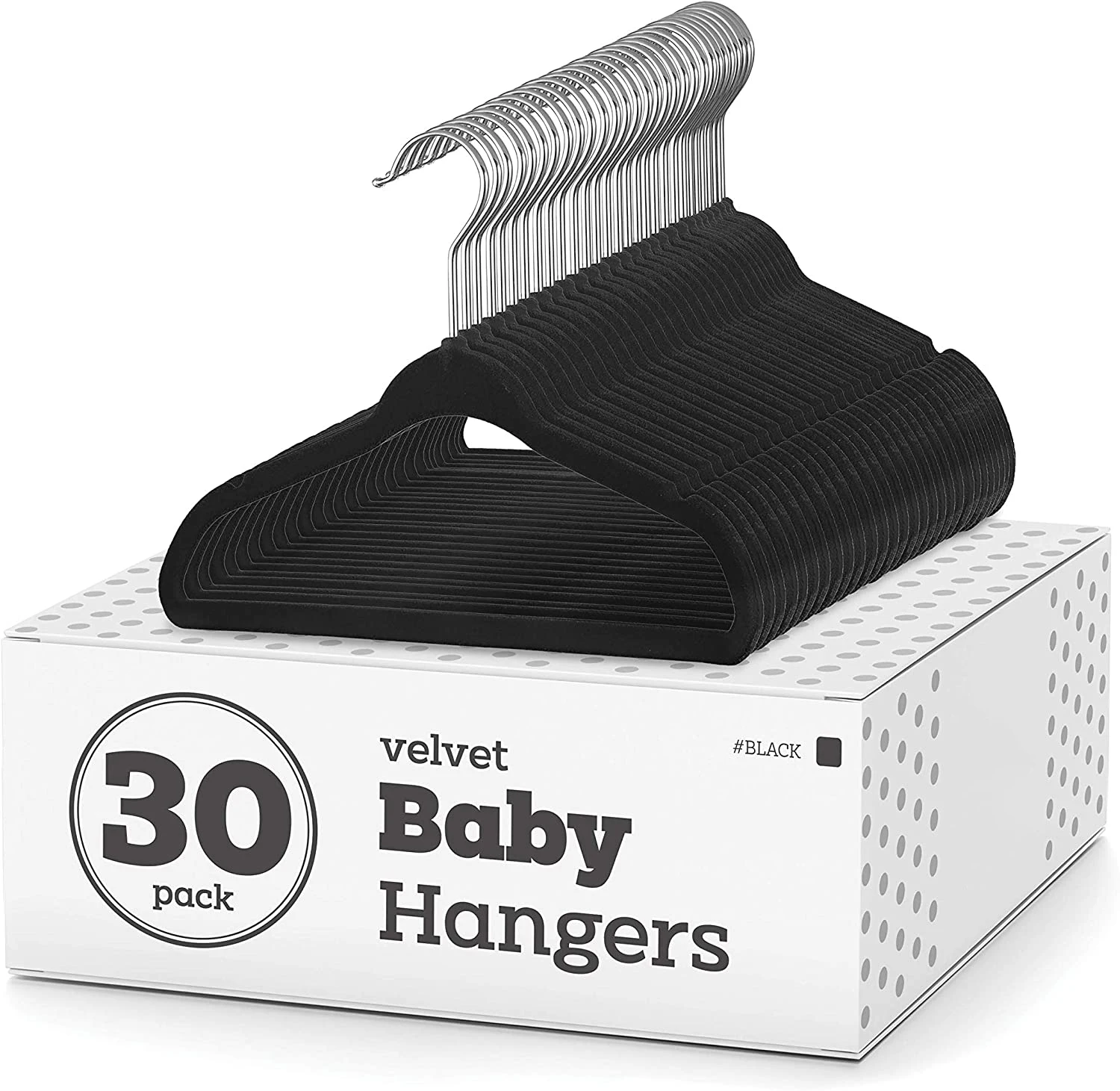 Factory Premium Kids Velvet Hangers(14inch 30 Pack) Non Slip Baby