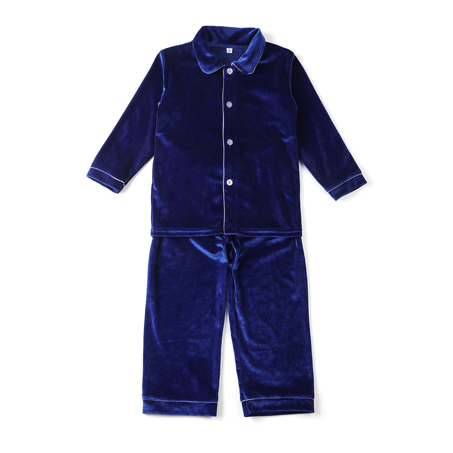 Новинка, высококачественные пижамы для мальчиков, для малышей, детей, 2 предмета, Пижамный костюм на заказ, рождественские красные винтажные бархатные пижамы для мальчиков