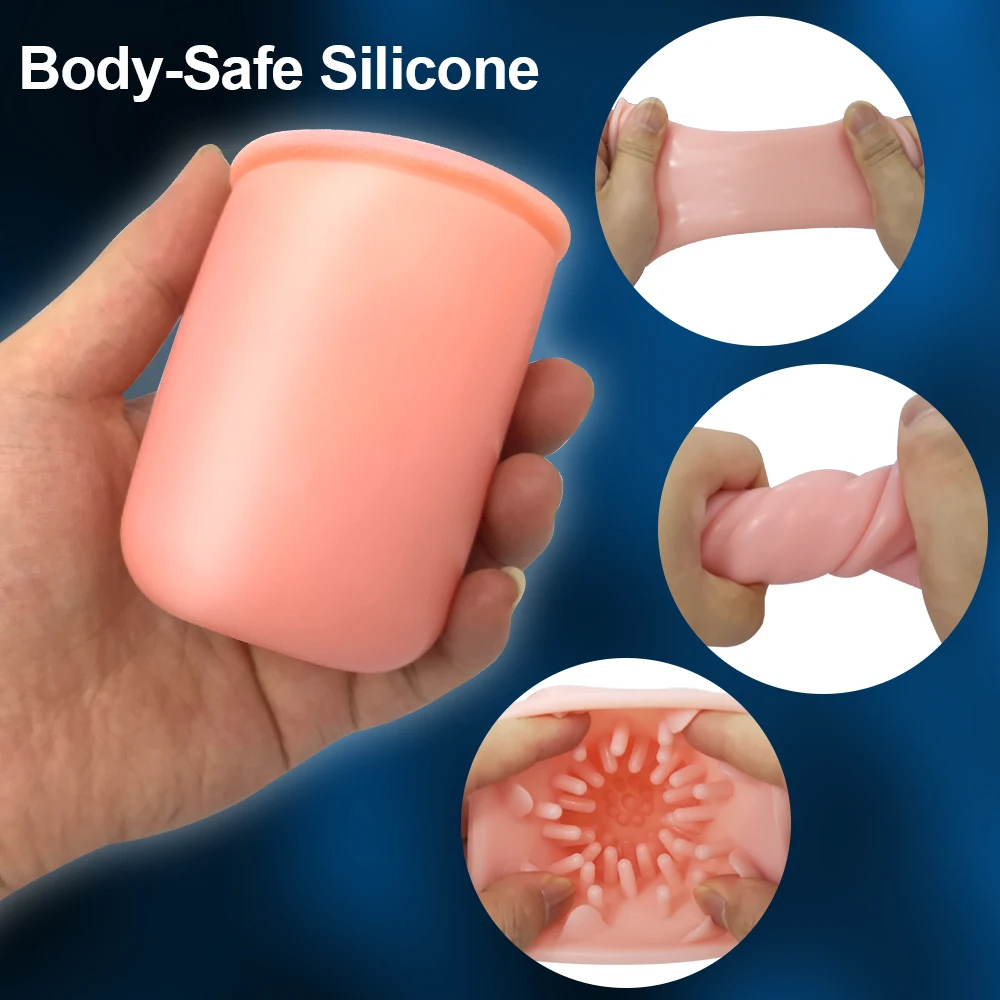 Automatic Telescopic Masturbator Male Masturbation Cup Vagina Real Flesh  Pussy Rotation Sex Toys for Men with Strong Sucker
