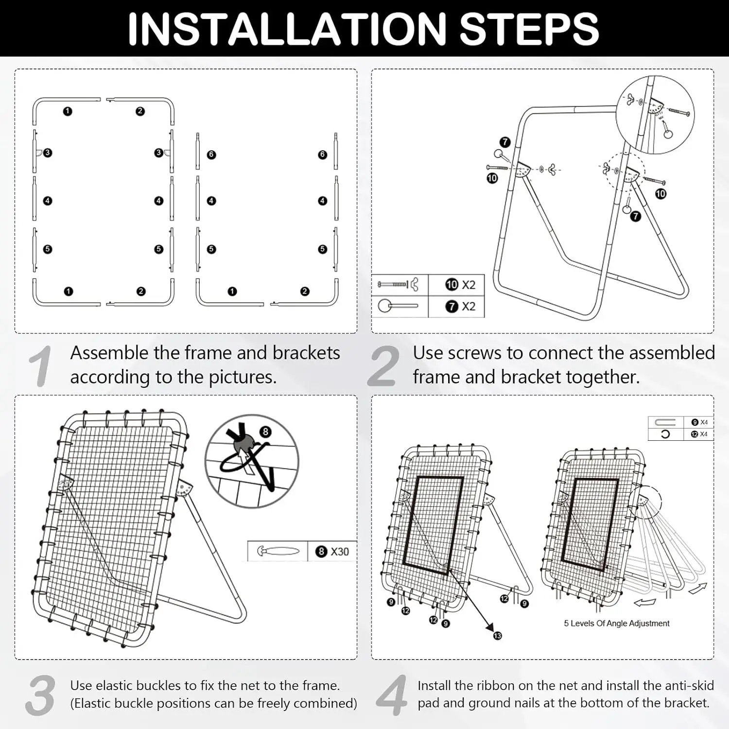 volleyball rebounder net