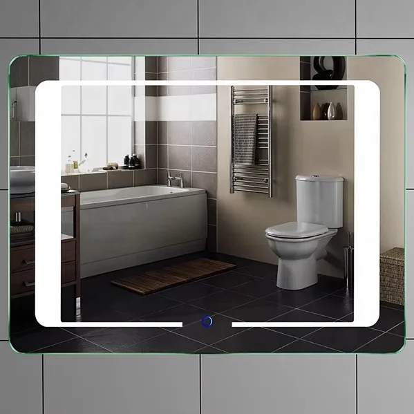 Hangzhou manufacture supplying aluminum framed touch screen bathroom wall LED mirror