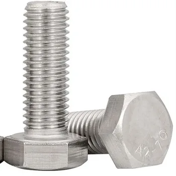 Factory Direct Sales 304 Stainless Steel Hex Bolt Extended Screw GB5783 Metric System A2-70 Grade