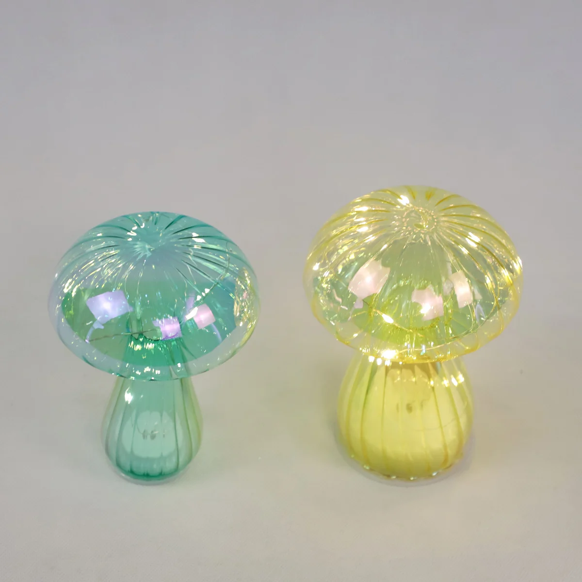 clear glass easter mushroom ornaments europe led glass easter mushroom paint set decorations