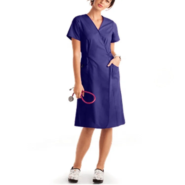 Shop Our New Nurse Uniform Dress Sky Blue Mid-length