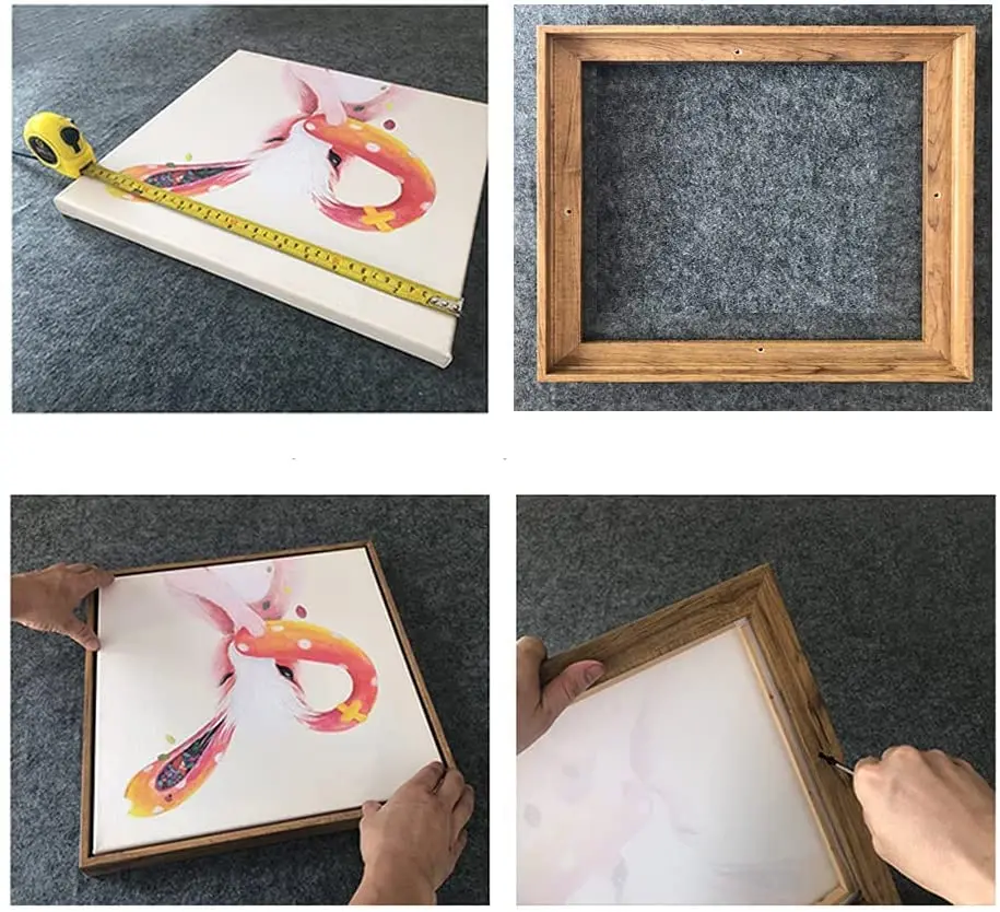 Custom Canvas Painting Frame - DIY Floating Plastic Frame