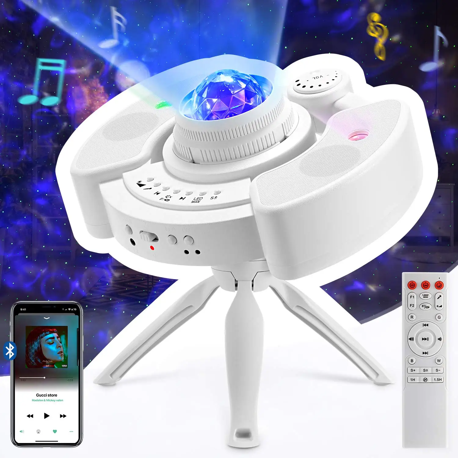 Planetarium Projector Realistic Star Light Projector with  Portable Tripod