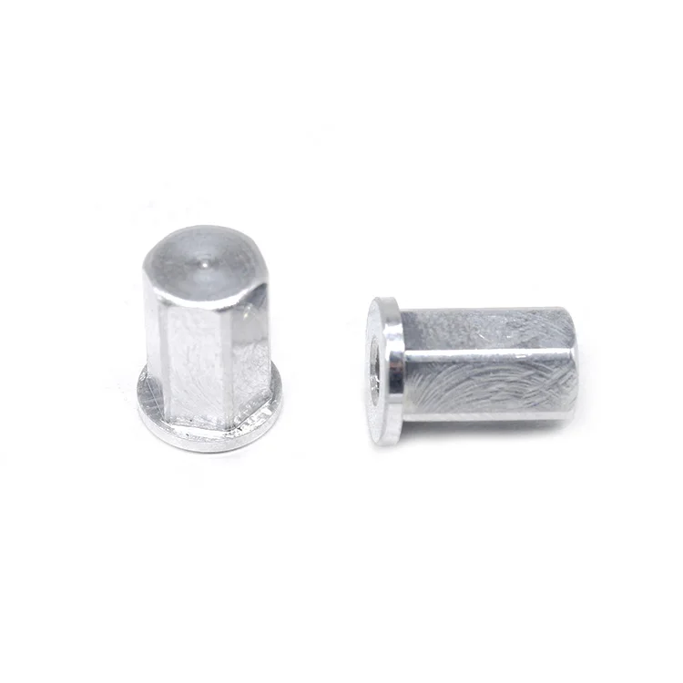 Custom CNC Lathe Hexagonal Hollow Rivet Stainless Steel Tin Zinc Plating Lock Pin Flat Head Pins
