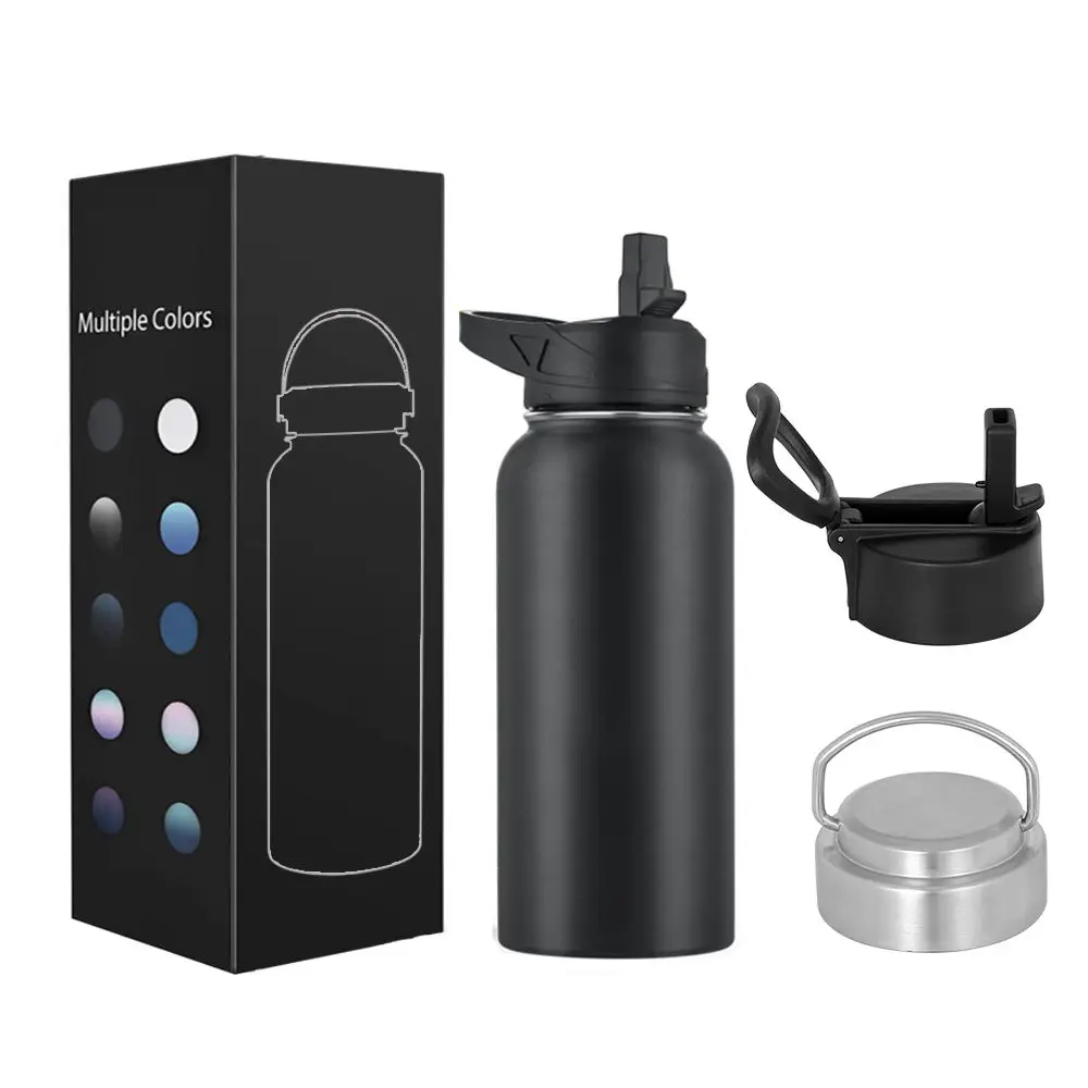 Custom Bpa Free Vaccum Double Wall Wide Mouth Sport Water Bottle With ...