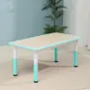Wood grain mint green single table