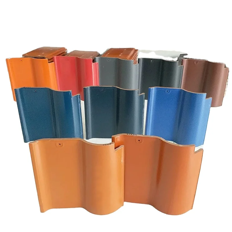 Spanish Glazed Ceramic Roof Tile Clay Roofing Sheet S Shape Villa Tile