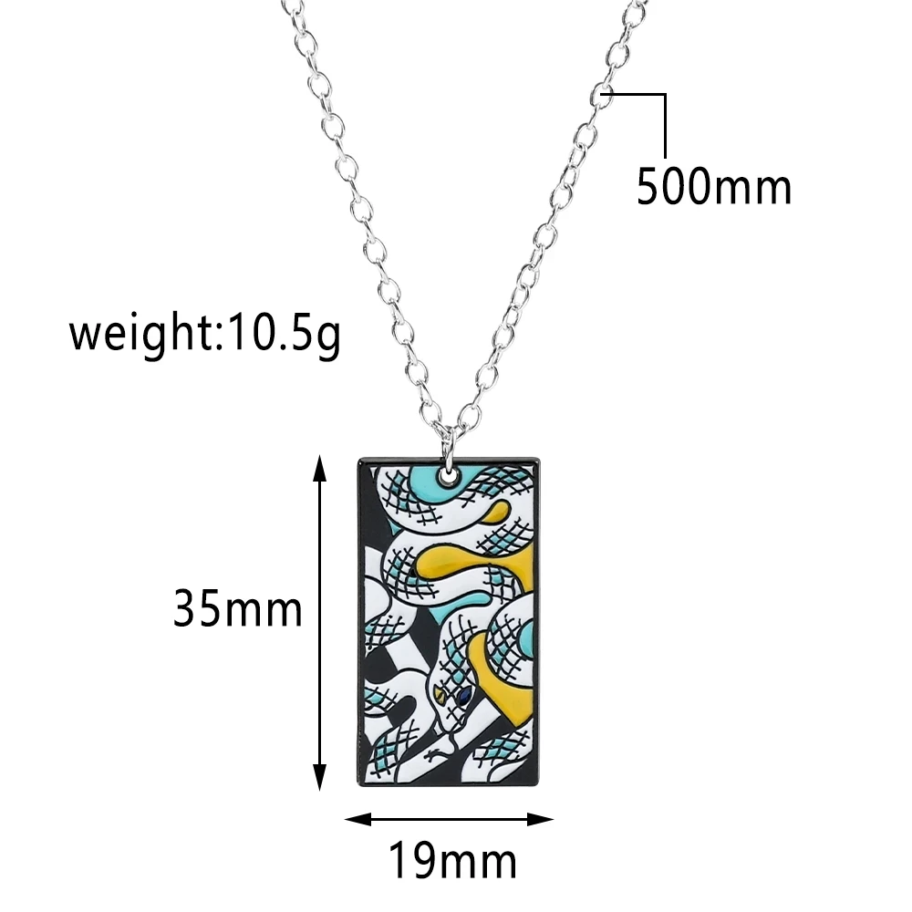 Anime Demon Slayer Enamel Metal Pattern Necklace Demon Slaying Corps Sign Tag Anime Fans Collect Souvenir Necklace Jewelry