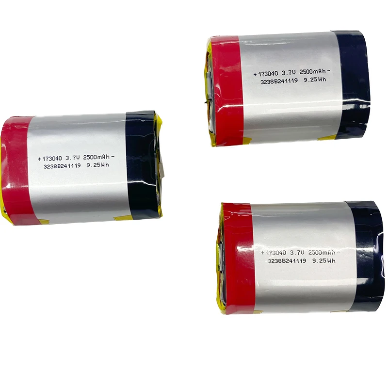 3.7V 2500mAh Li-Ion Polymer Cylinder Battery with PCB for E