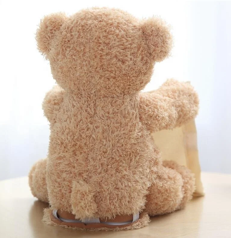 Peekaboo Electric Puzzle Bears - Talking Open Mouth Plush