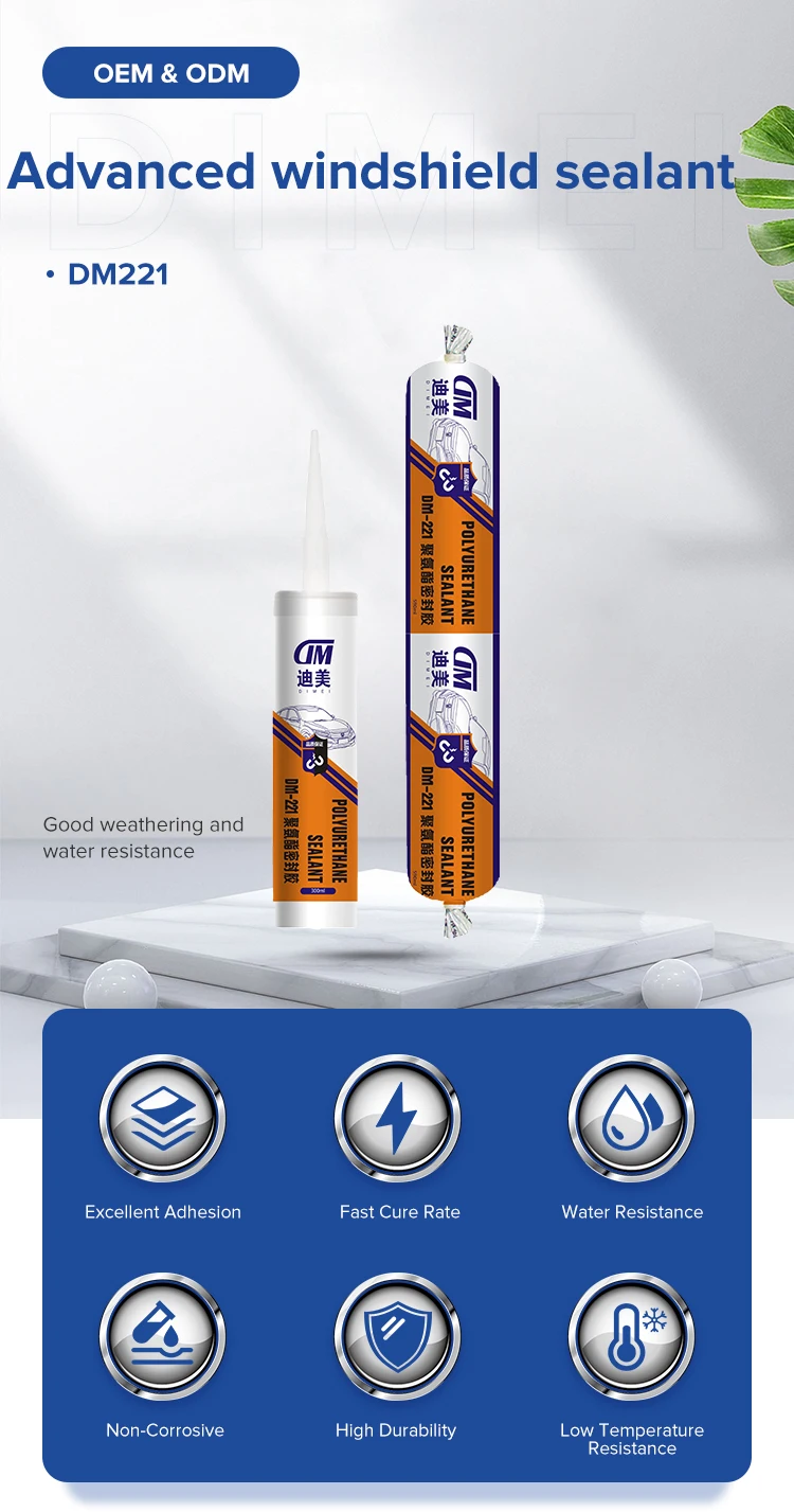 Windshield Polyurethane Adhesive Sealant Adhesive Fixing Glass Cement
