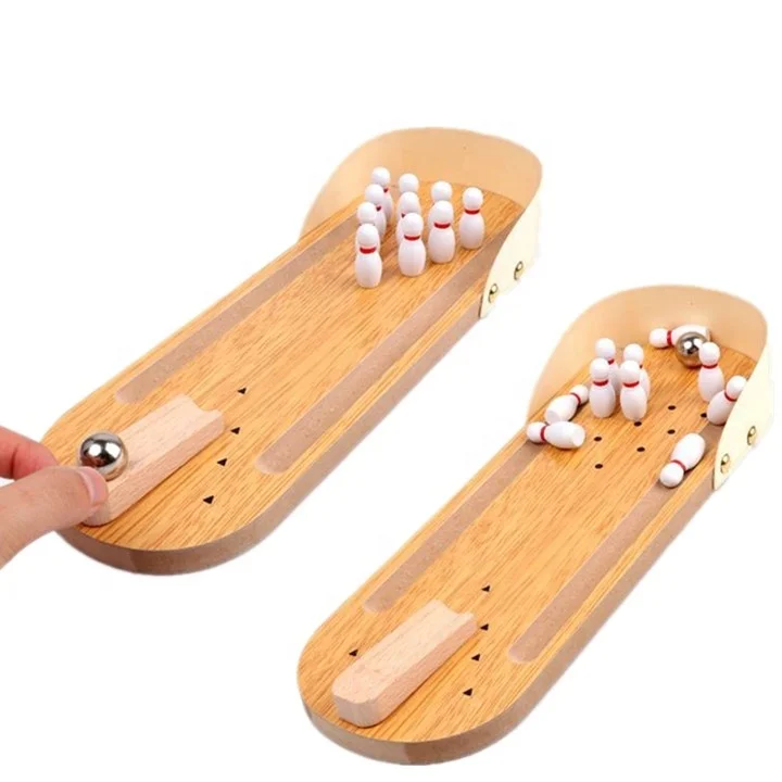 Оптовая продажа экологически безопасных настольных мини-игр для боулинга