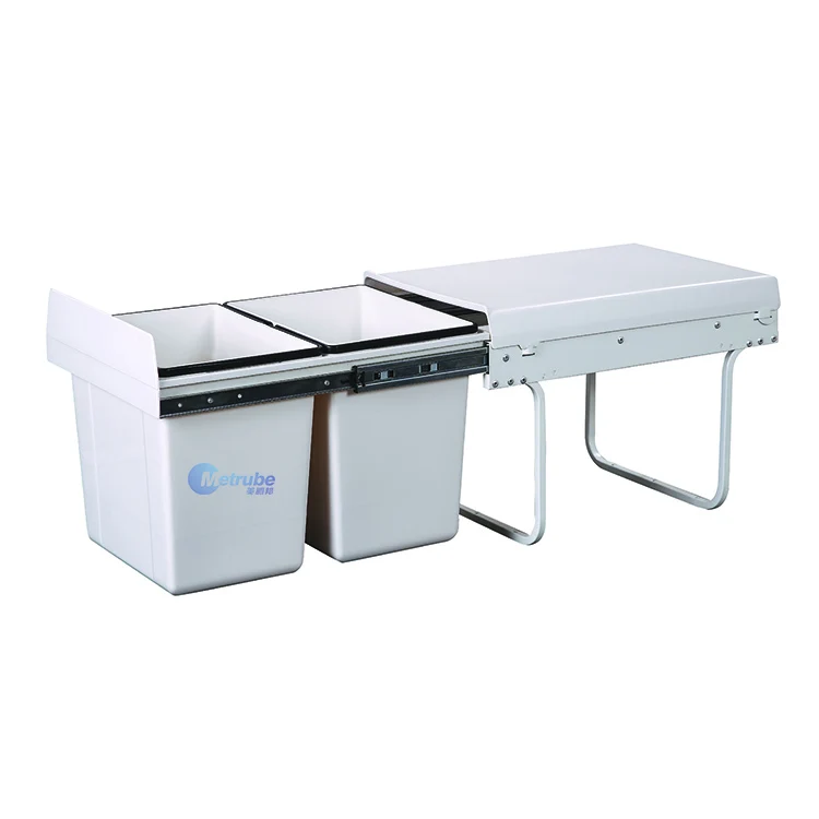 Kitchen Under Counter Recycle Waste Container 36L Pull Out Bin