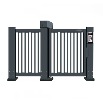 Auto Metal Single Folding Gate Electric Driveway Grey Sliding Fence Gate Metal Fence Folding Gate