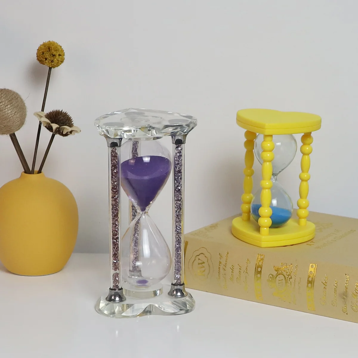 Hot sale half hour custom glass timing hourglass sand clock timer