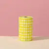 Lazo a cuadros amarillo [seda de 2,0 mm, 20 cordones]