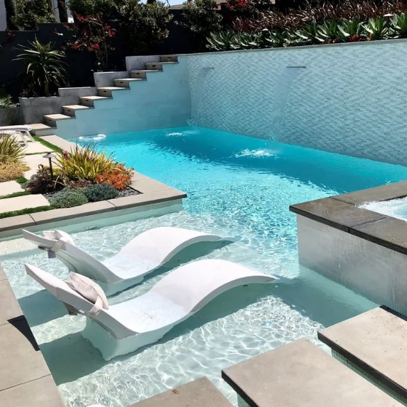 Modern Chaise Lounge Chairs in Pool Ledge Lounge Chair