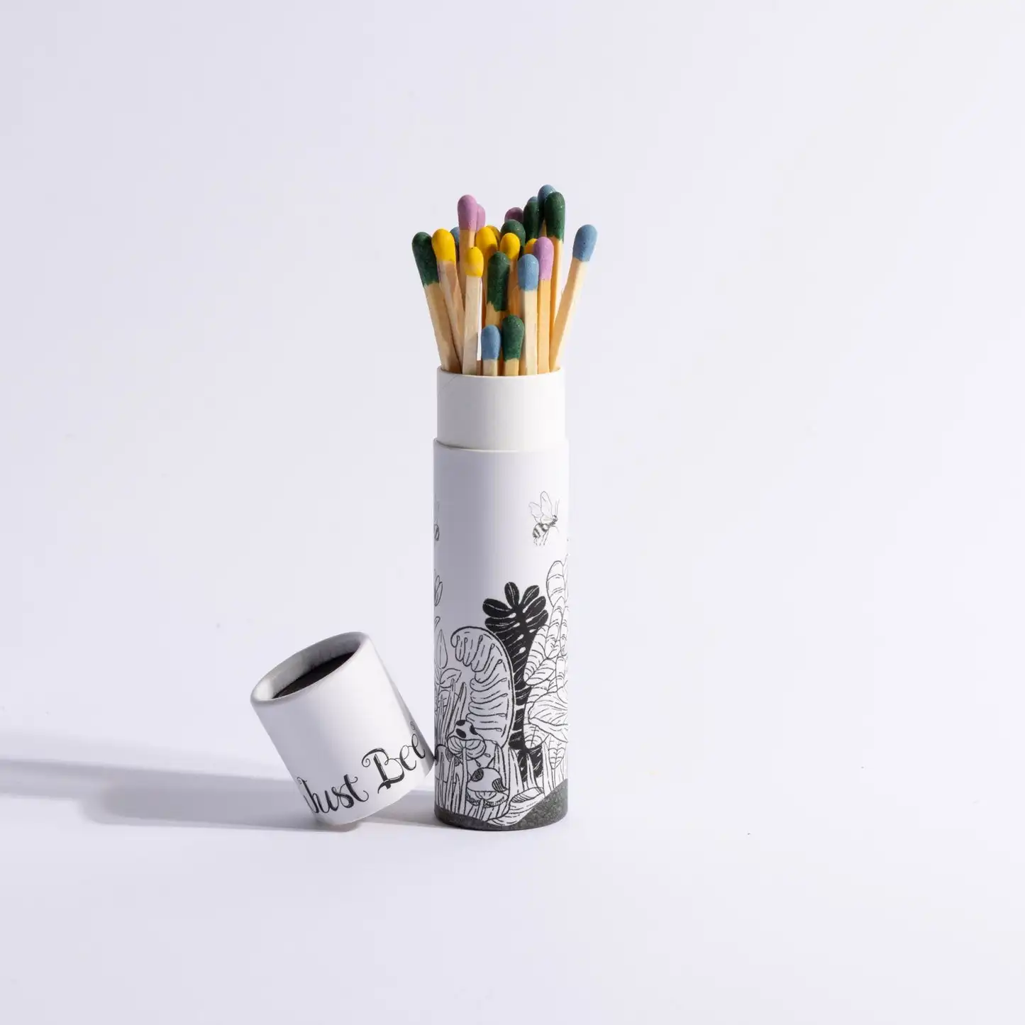 Custom Printed Wooden Colorful Matchstick Match Sticks Box Packaging Tube Book Paper Tube Matches  Box