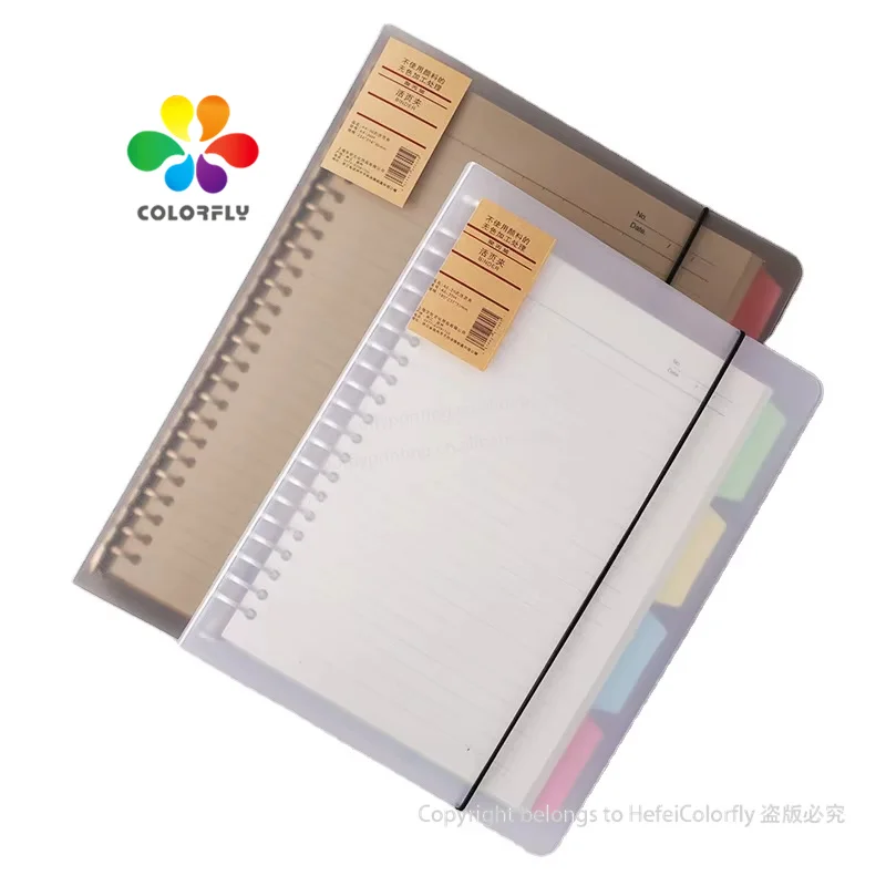 A5 A4 B5 Custom Notebook Paper Removable Lined Spiral Notebook 110 Gsm