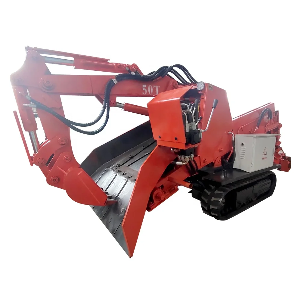 Mini Excavator Small Tunnel Digging Machine Mucking Rock Loader Crawler Mucking Loader in Mining
