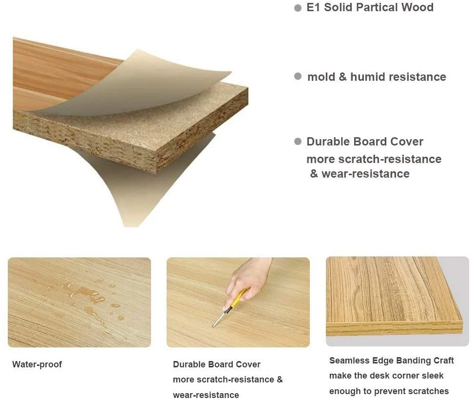 Home Work White Single Office Table Wooden Computer Table Desk