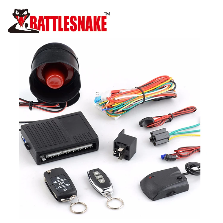 Universal One Way Car Alarm System Siren Remote Control Car Alarm System Security With Key for Car