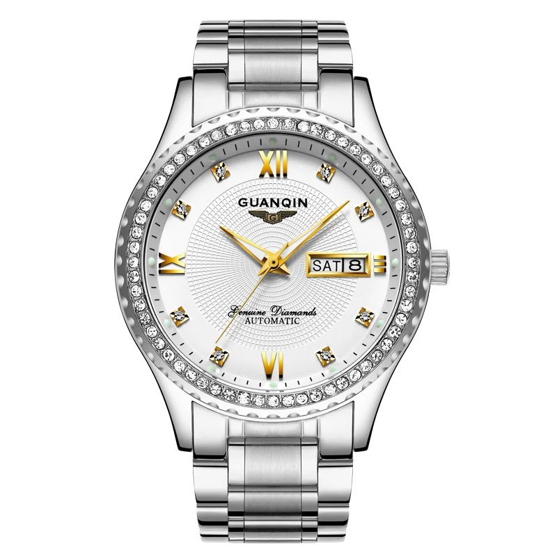 Classic Design Stainless Steel Mechanical Automatic Business Men Watch In Stock