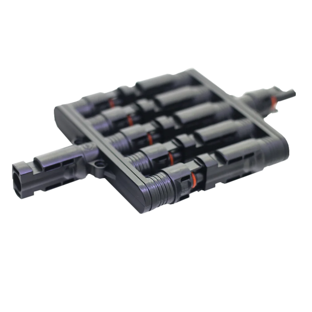One In Four Solar Panel Connectors Male Female Parallel Branch Connectors ODM OEM 8