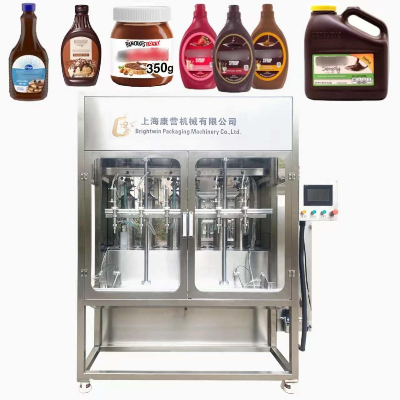 Automatic Chocolate Syrup Filling Machine Cocoa Spread Nutella Hershey Jif Sunpat Nocciolata Pipnut Filling Machine
