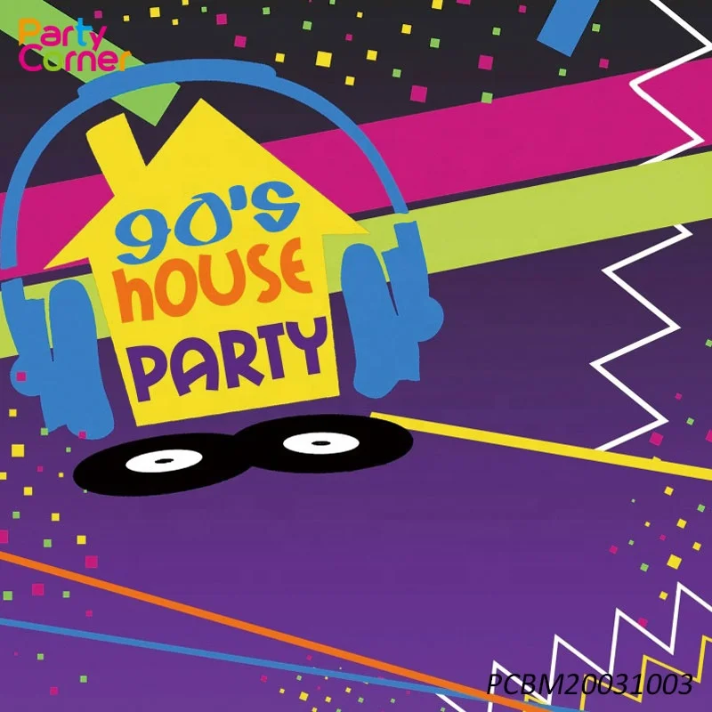В стиле «хип-хоп» 80-е, тематическая вечеринка украшения стены 80s Свадебная вечеринка фон