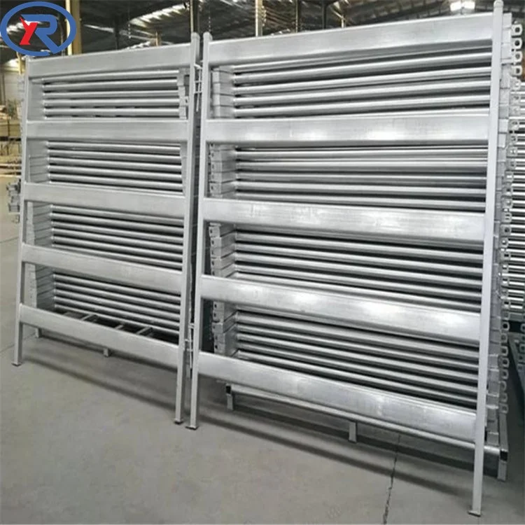 Galvanized Sheep and Goat Farm Gate in Frame for Portable Yard Fence Panel