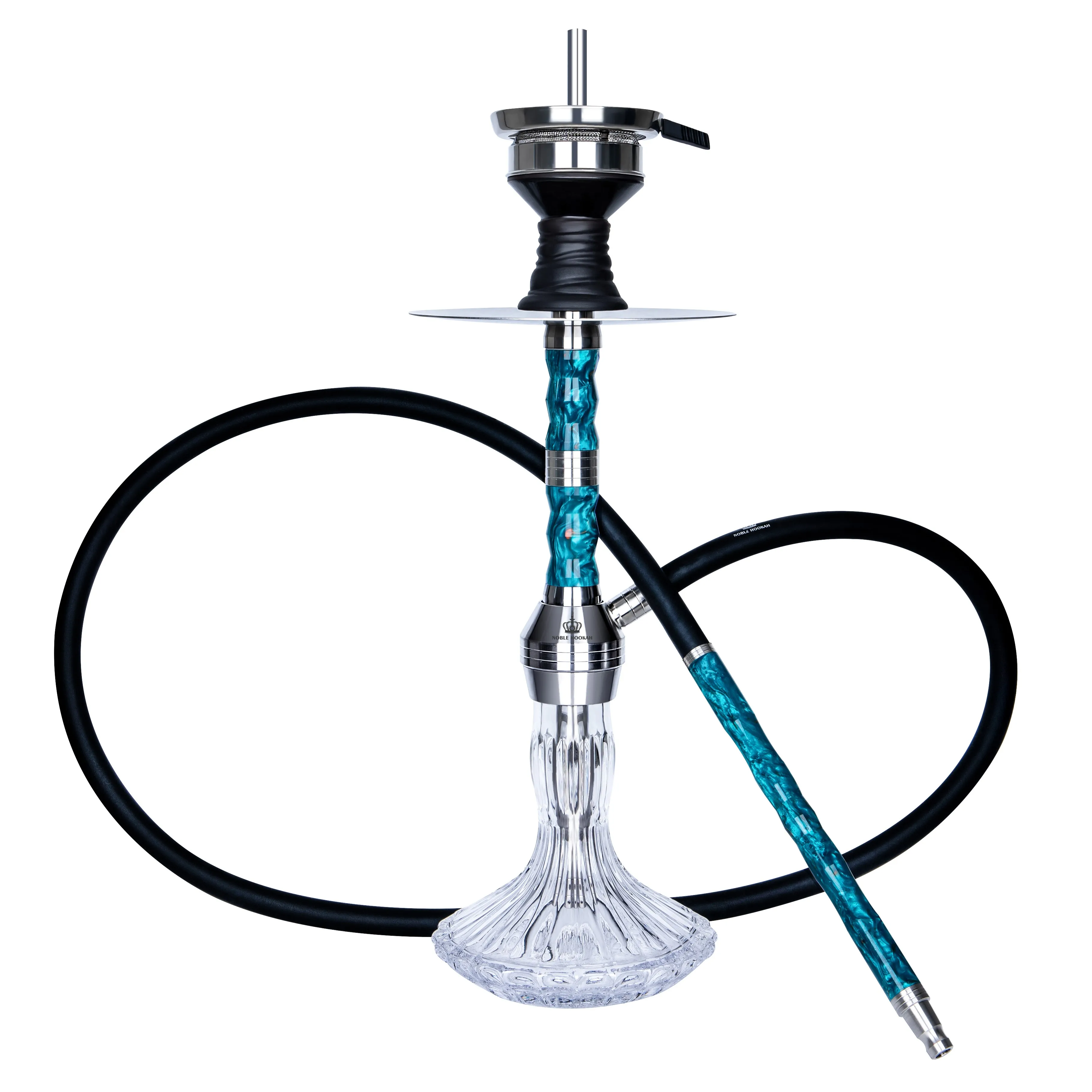 Stainless Steel V2h Shisha Hookah Convenient Use Two Hose Glass Mirror Gift Accessories