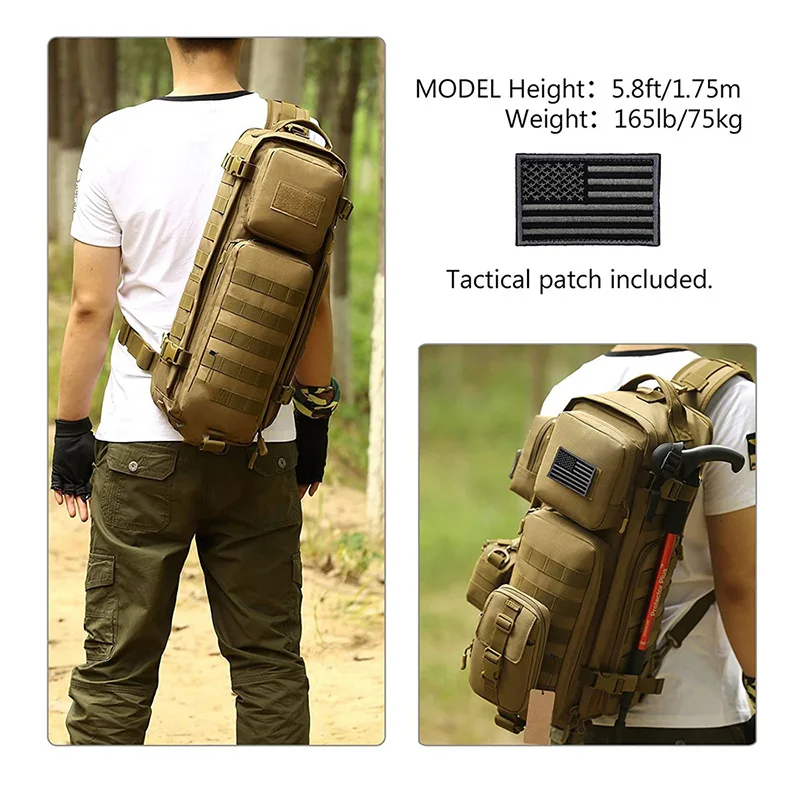 Customized Logo Tactical Sling Pack Assault Day Backpack Good Quality Tactical Harness Bag Tactical Chest Pack