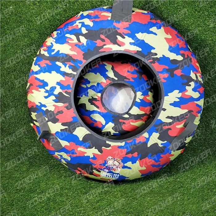 100cm Hard bottom rubber tire inner tube towable Winter Sport Inflatable Towable sledge Ski Sled Snow Tube