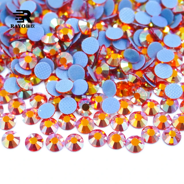 Factory Wholesale High Quality Ss6-ss20 Jewelry Hotfix Rhinestone 1440pcs Crystal Glass Stone Embellishments Flat Rhinestones