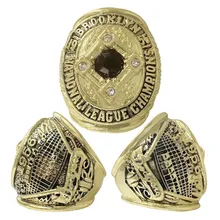MLB 1956 Brooklyn Dodgers Championship Ring Men's Alloy Diamond Fashion Jewelry Ring Wholesale Customization