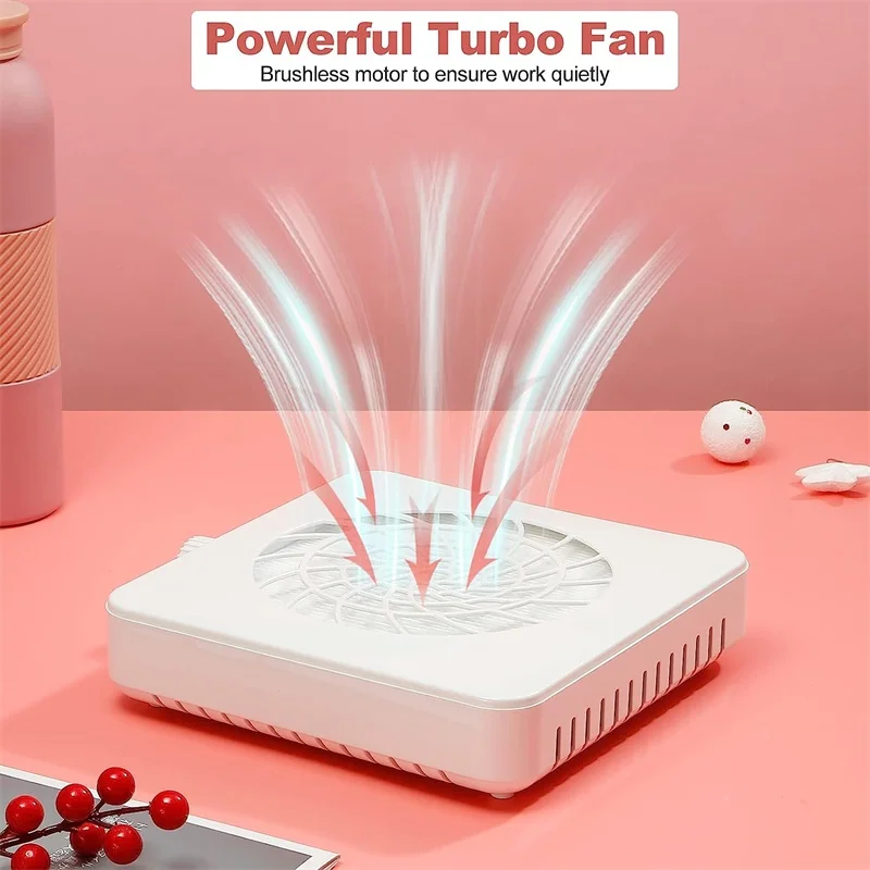 Dust Collector Dental Fan Vacuum Cleaner Dental Lab Nail Art Manicure Dust Clean Tool 60W White - View #6