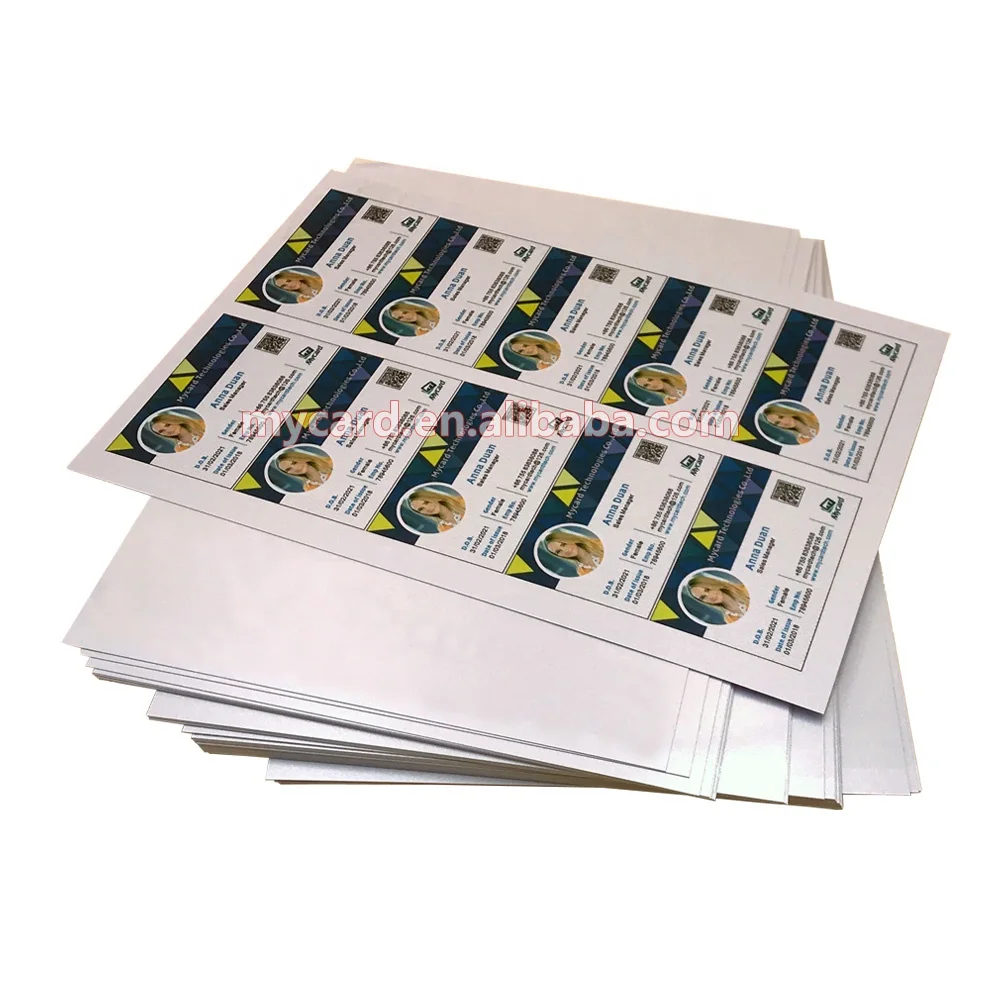 A4 Inkjet PVC Fusing Sheet for ID Card Fusing Machine