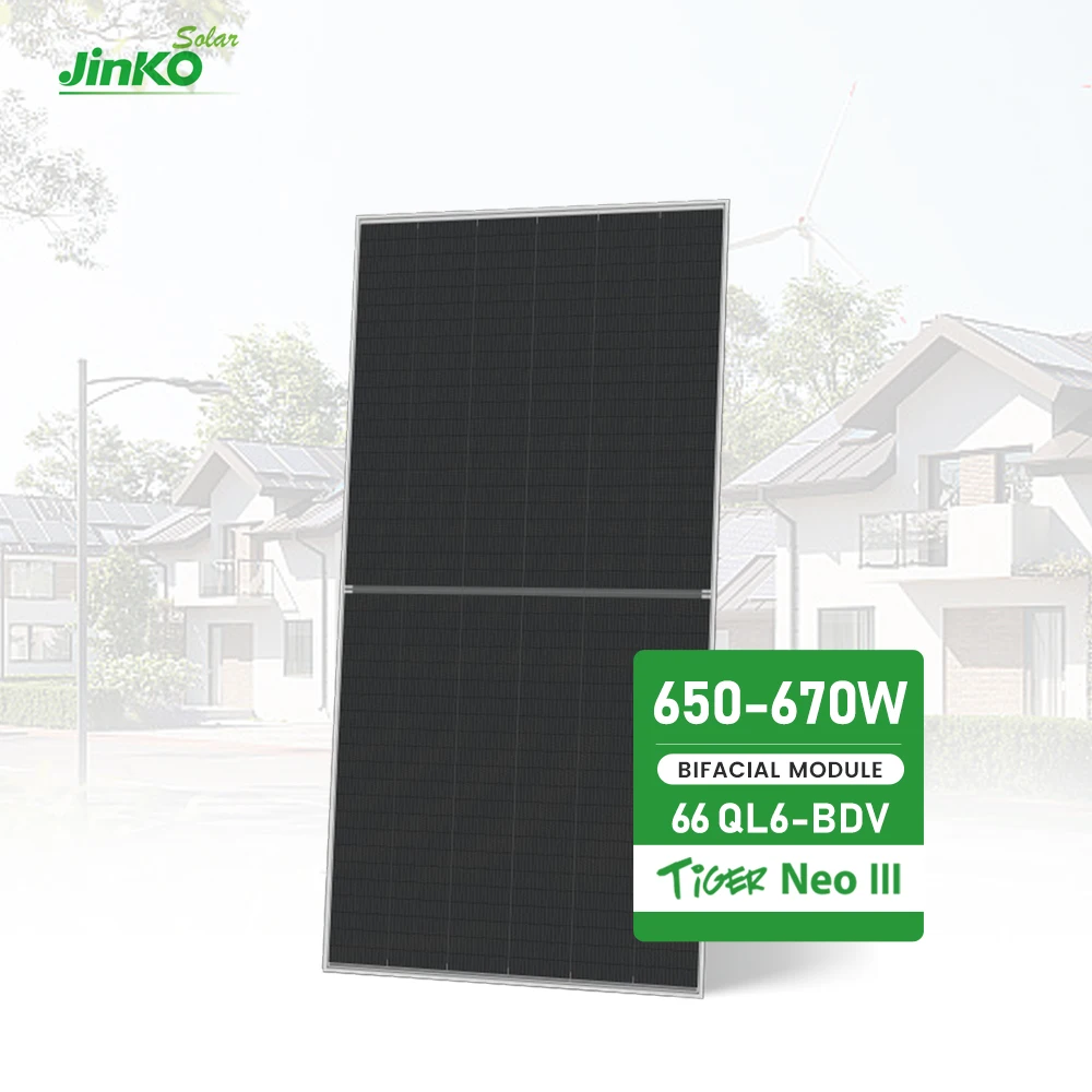 Jinko 66 QL6-BDV Solar Panel Half Cell 650w 655w 665 W 670w N-Type